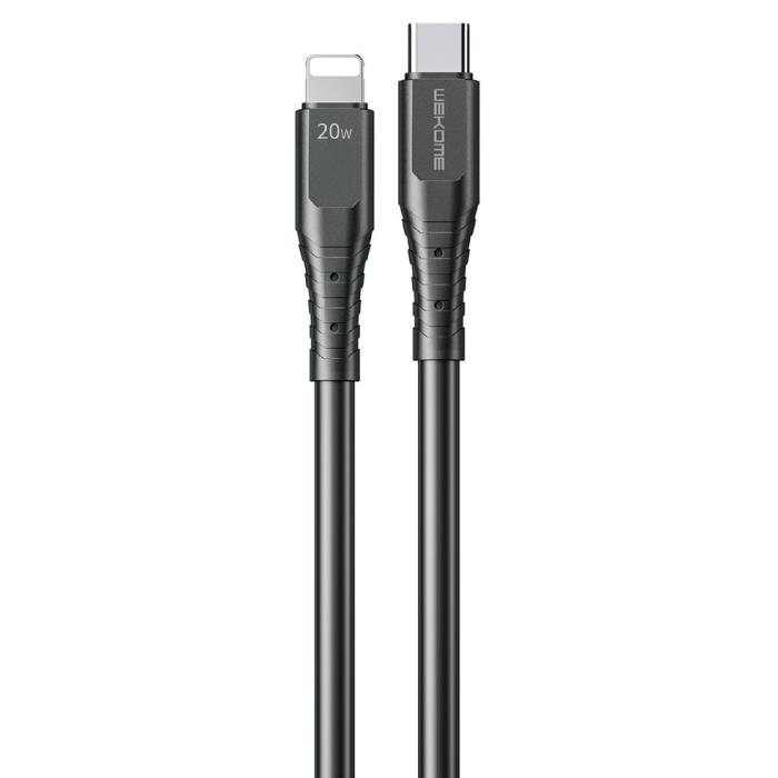Charging Cable WK 20W PD TYPE-C/i6 Black 1m WDC-154 6A - DOM250635