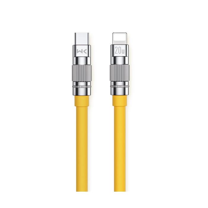 Charging Cable WK 20W PD TYPE-C/i6 Wingle Yellow 1.2m WDC-187 6A - DOM250677