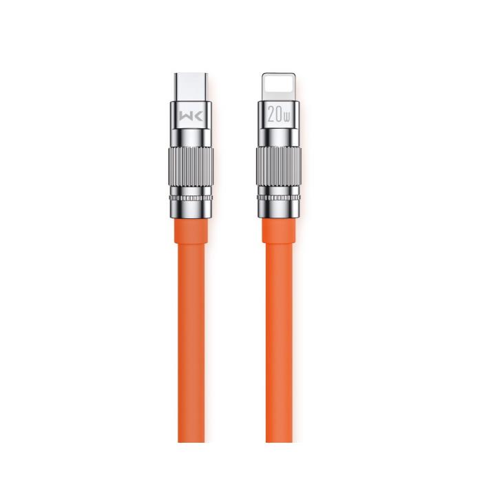 Charging Cable WK 20W PD TYPE-C/i6 Wingle Orange 1.2m WDC-187 6A - DOM250678
