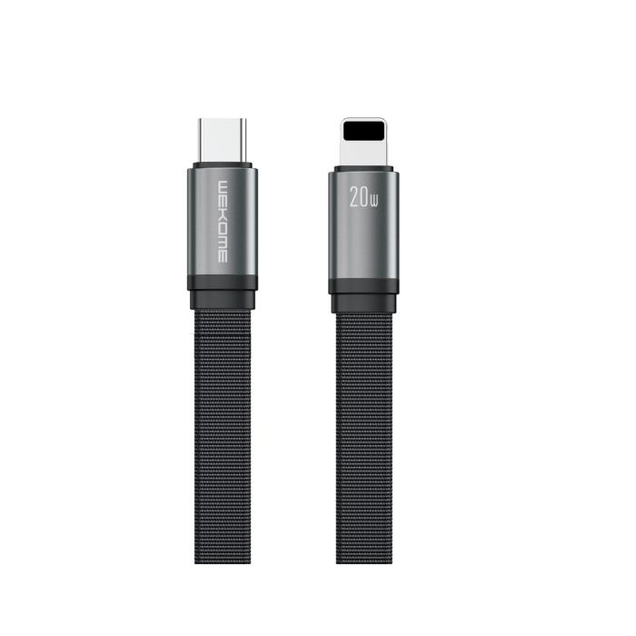 Charging Cable WK 20W PD TYPE-C/i6 King Black 1.2m WDC-155 6A - DOM250681