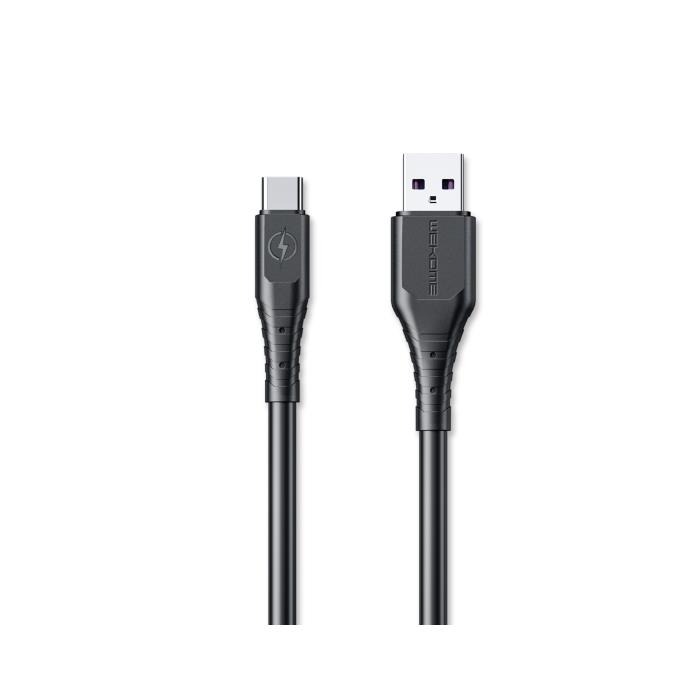 Charging Cable WK TYPE-C Wargod Black 1m WDC-152 6A - DOM250691