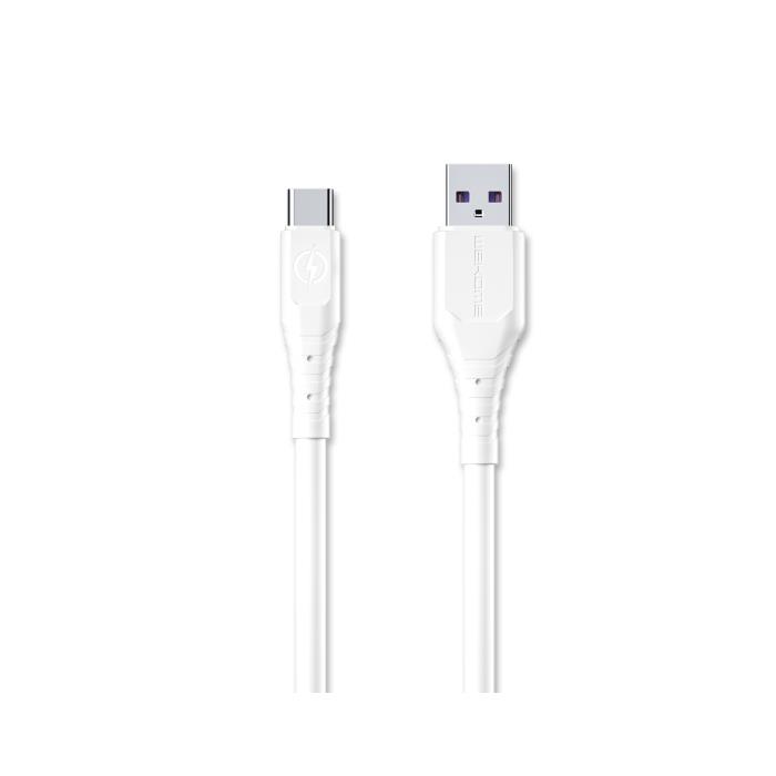 Charging Cable WK TYPE-C Wargod White 1m WDC-152 6A - DOM250692