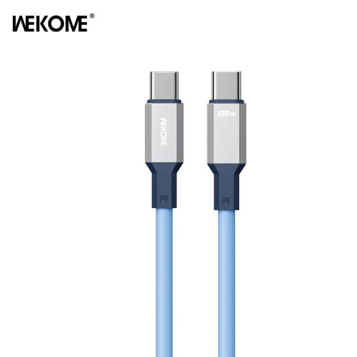 Charging Cable WK 100W TYPE-C/TYPE-C Tint II Blue 1,2m WDC-17 - DOM250768