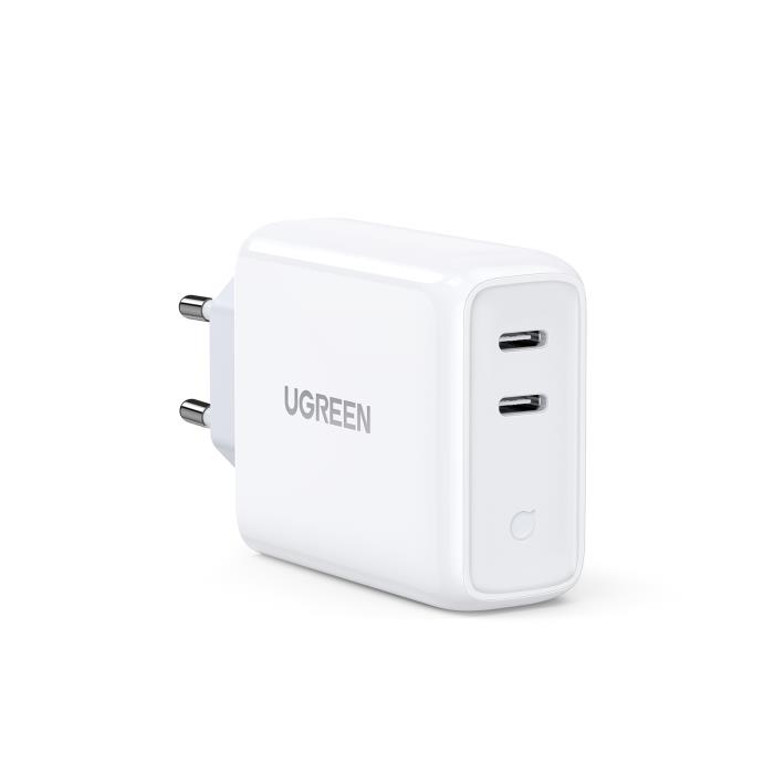 Charger UGREEN CD199 36W Dual PD White 70264 - DOM340011