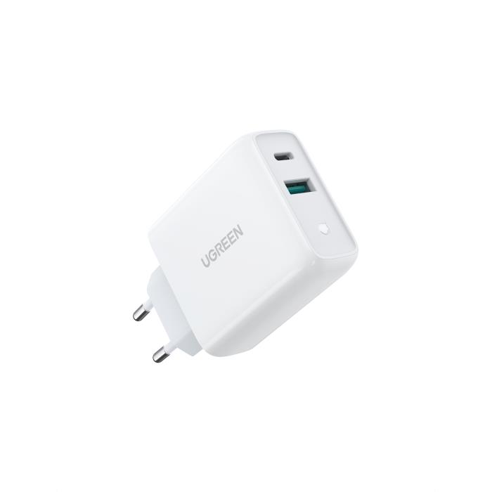 Charger UGREEN CD170 36W PD+QC3.0 White 60468 - DOM340121