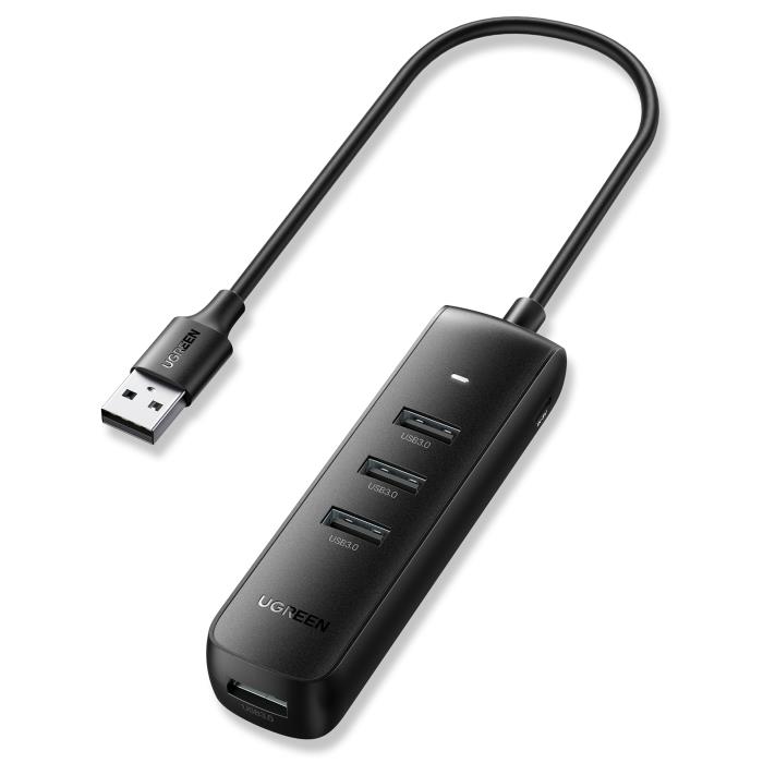 Hub USB 3.0 UGREEN CM416 Black 80657 - DOM340162
