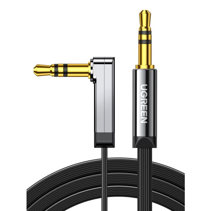 Cable Audio 3.5mm M/M Angled Flat 1m UGREEN AV119 10597 - DOM340172