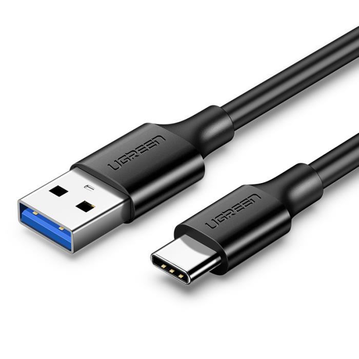 Charging Cable USB 3.0 UGREEN US184 TYPE-C Black Nickel 1m 20882 - DOM340384