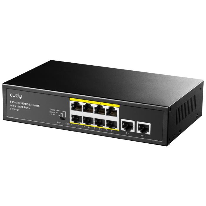 Fast Ethernet 10port Switch PoE Cudy FS1010P - CUDY DOM370027