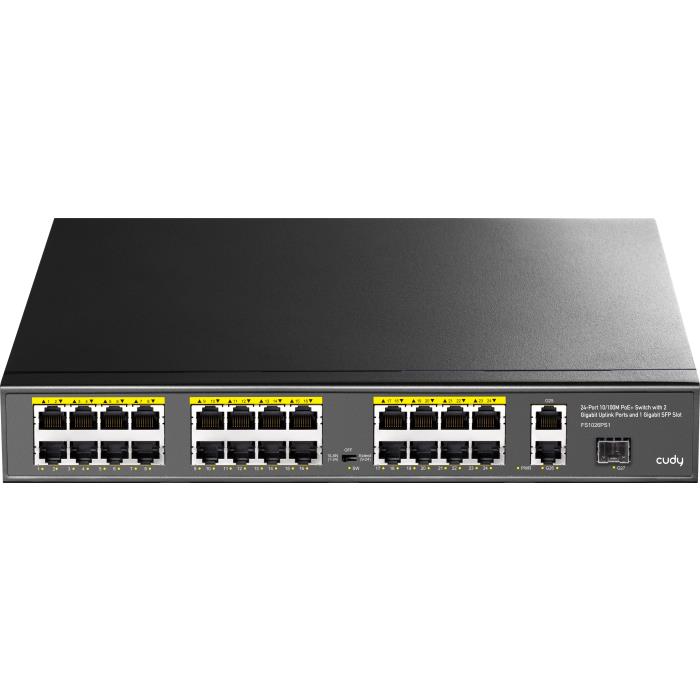 Fast Ethernet 26port Switch PoE Cudy FS1026PS1 - CUDY DOM370031