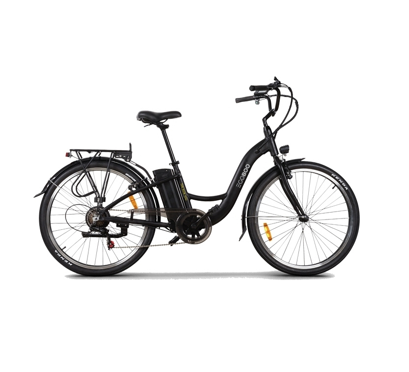Egoboo E-City MB6 Ηλεκτρικό Ποδήλατο Black