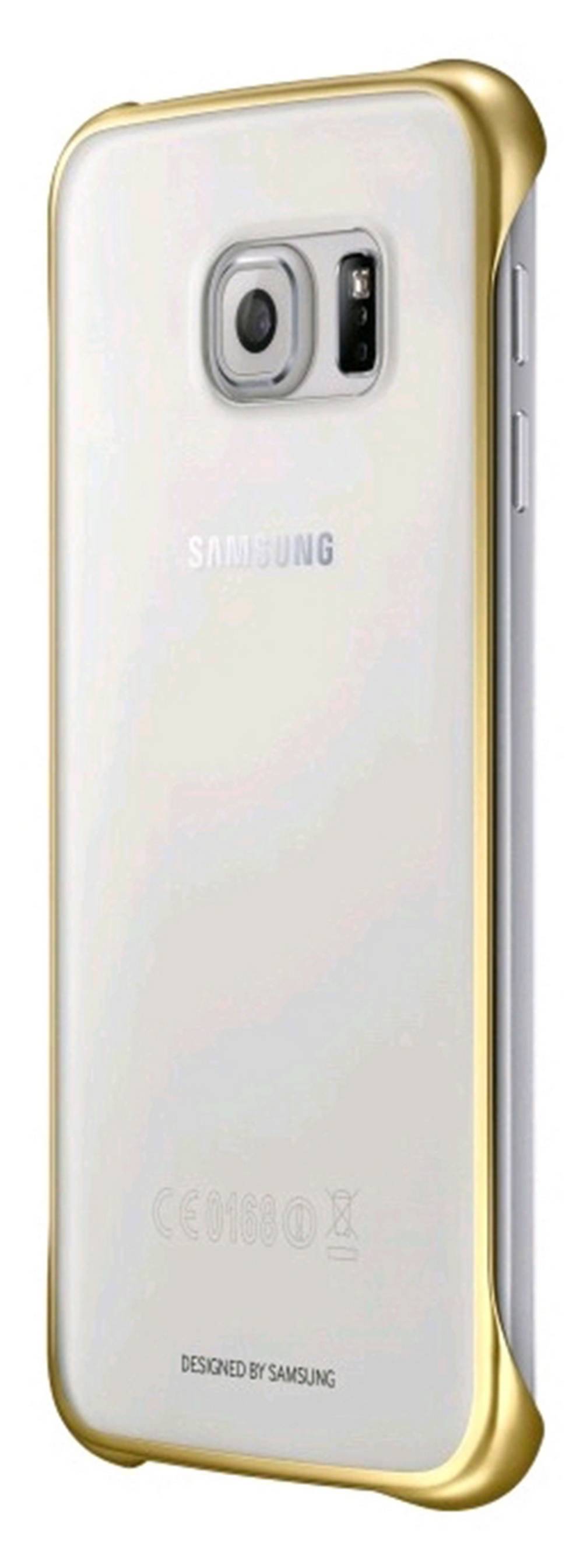 Θήκη Faceplate Samsung Clear Cover EF-QG920BFEGWW για SM-G920F Galaxy S6 Διάφανο - Χρυσό