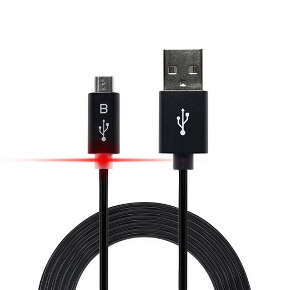 Καλώδιο σύνδεσης Ancus Smart LED USB σε Micro USB με Ενισχυμένες Επαφές Μαύρο 1.2m