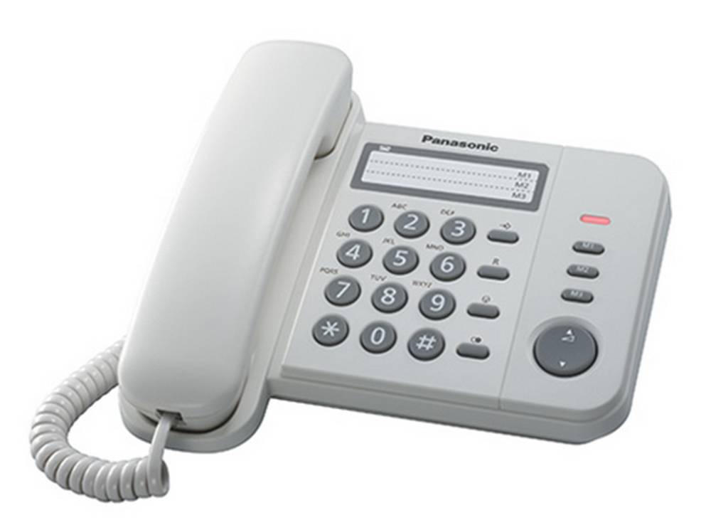 Σταθερό Ψηφιακό Τηλέφωνο Panasonic KX-TS520EX2W Λευκό
