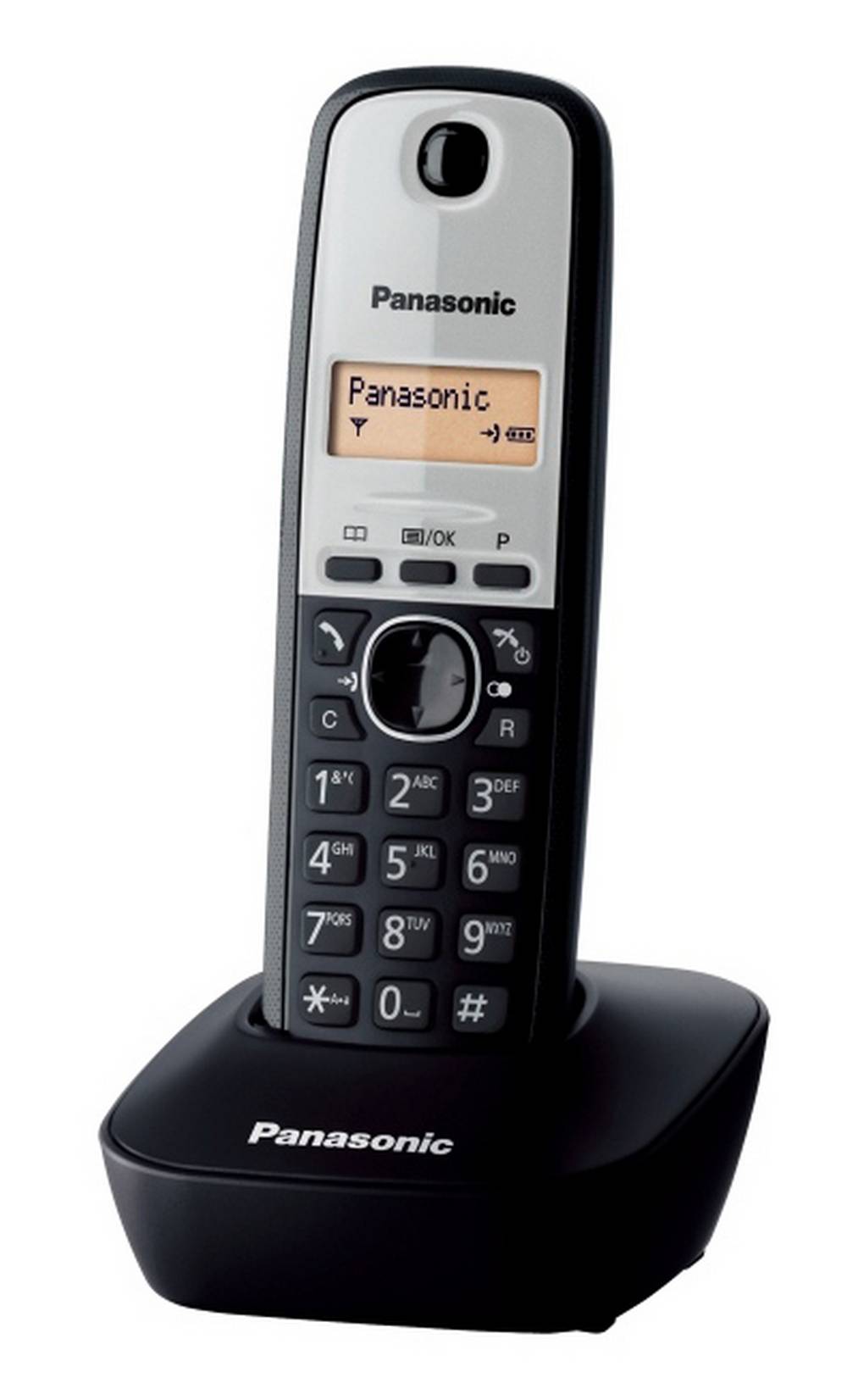 Ασύρματο Ψηφιακό Τηλέφωνο Panasonic KX-TG1611GRG Μαύρο-Ασημί