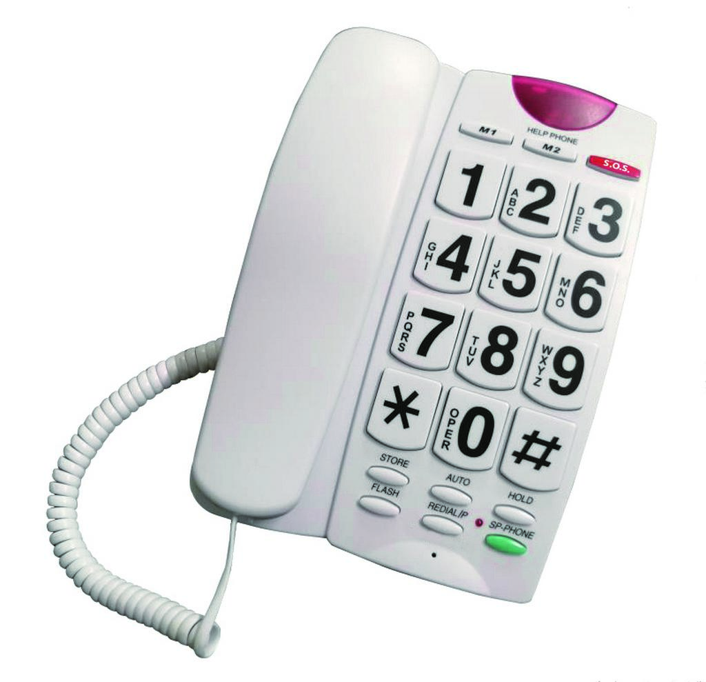 Σταθερό Ψηφιακό Τηλέφωνο Noozy Phinea N27 με Μεγάλα Πλήκτρα, Ανοιχτή Ακρόαση και Πλήκτρο Άμεσης Ανάγκης