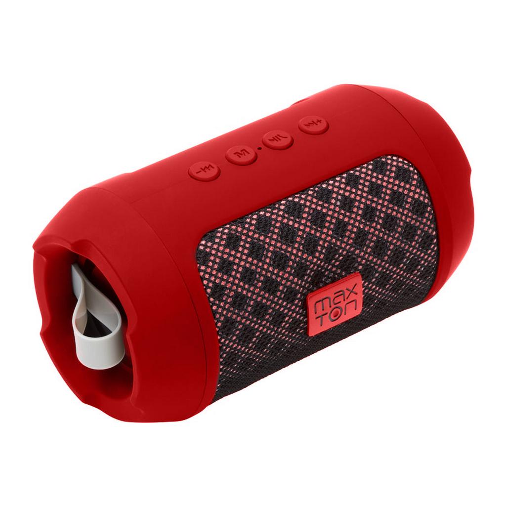 Φορητό Ηχείο Bluetooth Maxton Masaya MX116 3W Κόκκινο με Ενσωματωμένο Μικρόφωνο Audio-in MicroSD και FM Radio