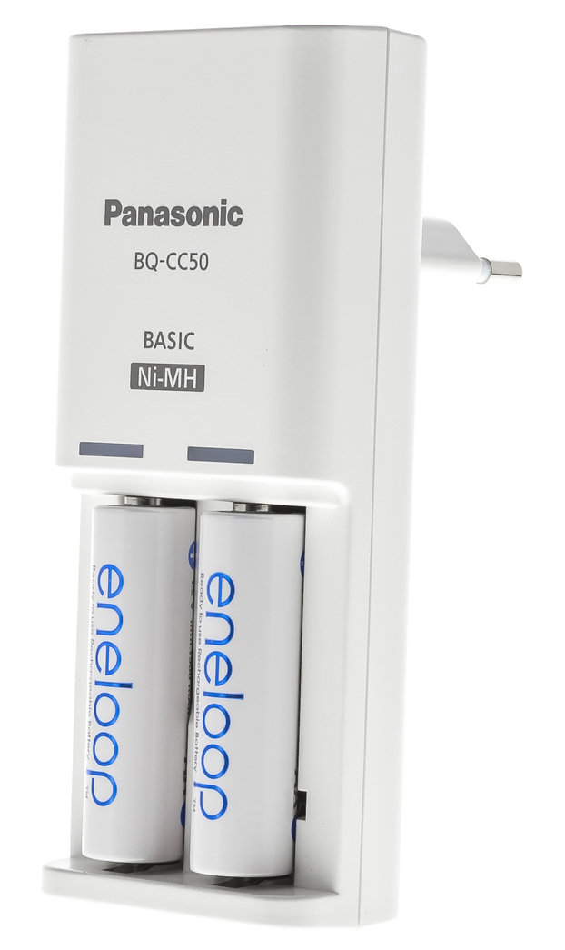 Φορτιστής Μπαταριών Panasonic Eneloop BQ-CC50E για AA με 2 ΑΑ μπαταρίες 1900mAh