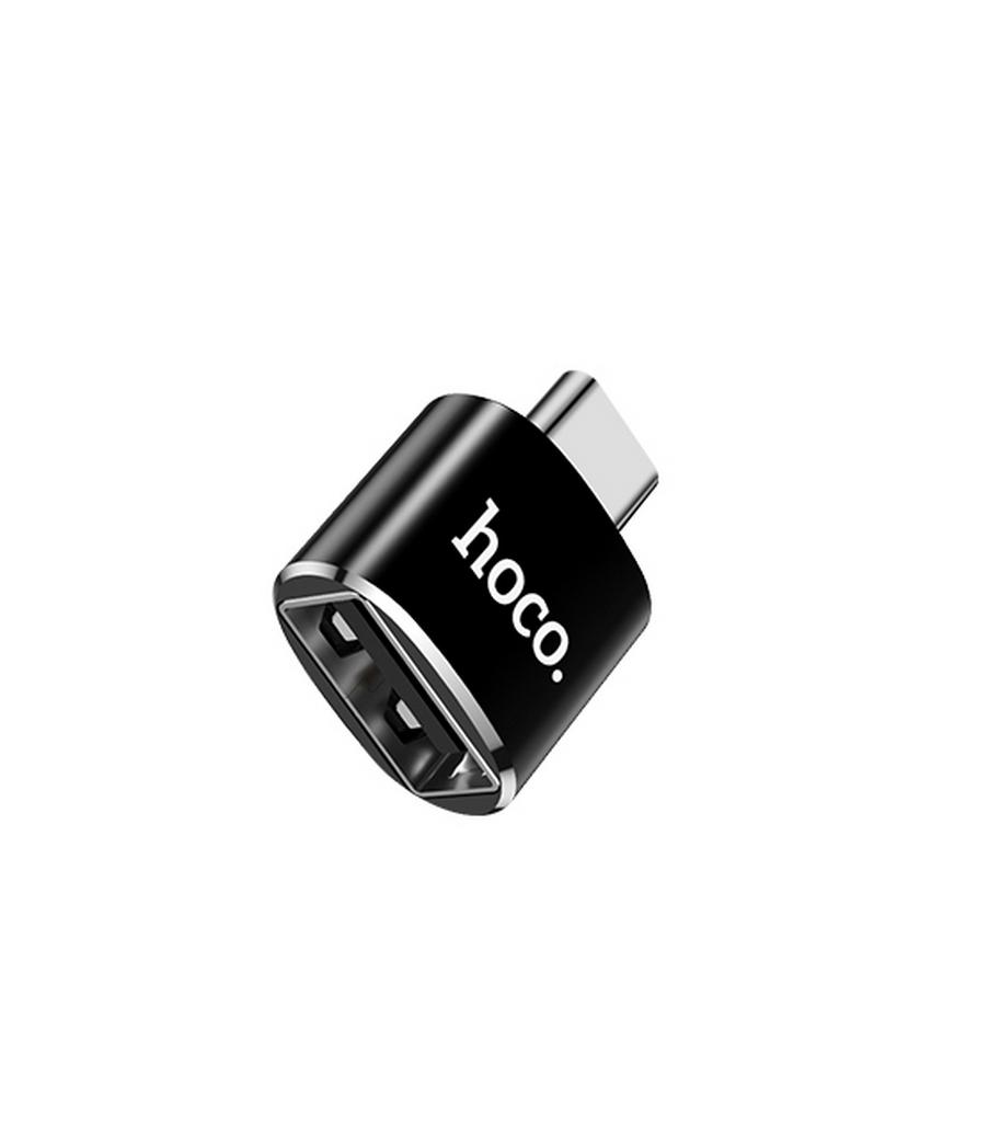 Αντάπτορας Hoco UA5 USB-C σε USB Μαύρο OTG 2.4A