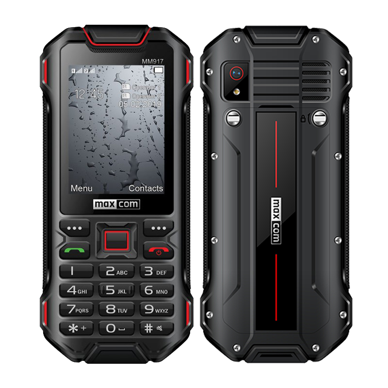 Maxcom Strong MM917 (Dual Sim) 2.4" Water-dust proof IP68 με Bluetooth, Φακό, Ραδιόφωνο και Κάμερα Μαύρο