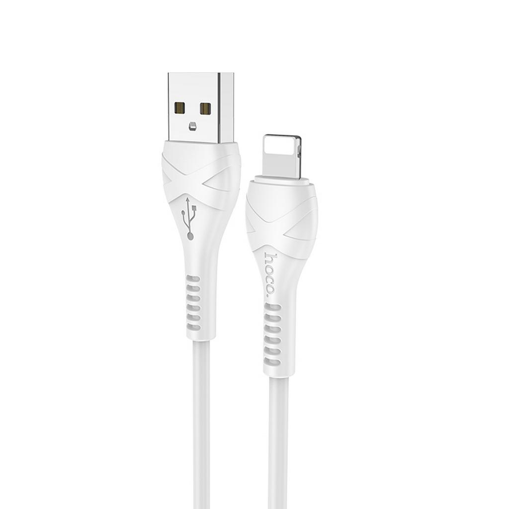Καλώδιο σύνδεσης Hoco X37 Cool Power USB σε Lightning Fast Charging 2.4A Λευκό 1m