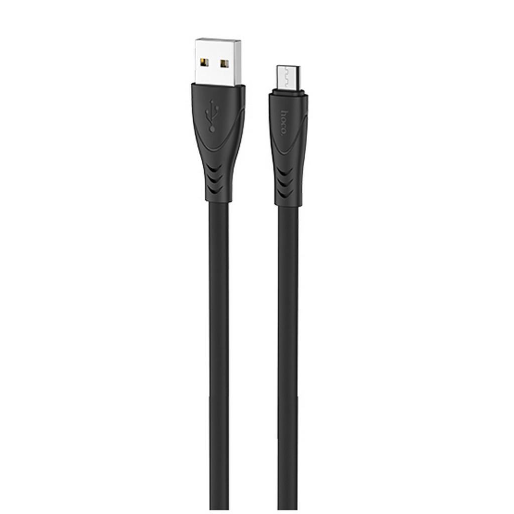 Καλώδιο σύνδεσης Hoco X42 USB σε Micro-USB 2.4A Fast Charging με Ανθεκτική Σιλικόνη Μαύρο 1m