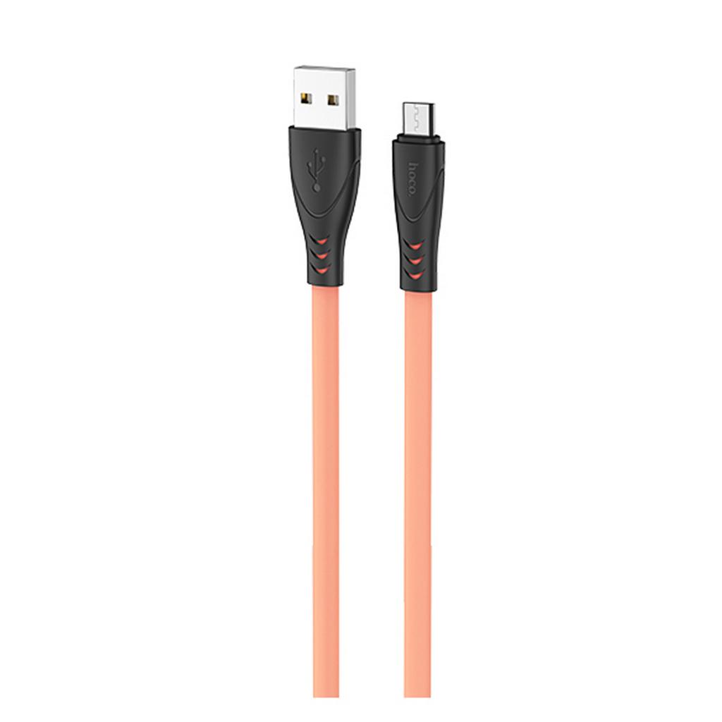 Καλώδιο σύνδεσης Hoco X42 USB σε Micro-USB 2.4A Fast Charging με Ανθεκτική Σιλικόνη Κίτρινο 1m