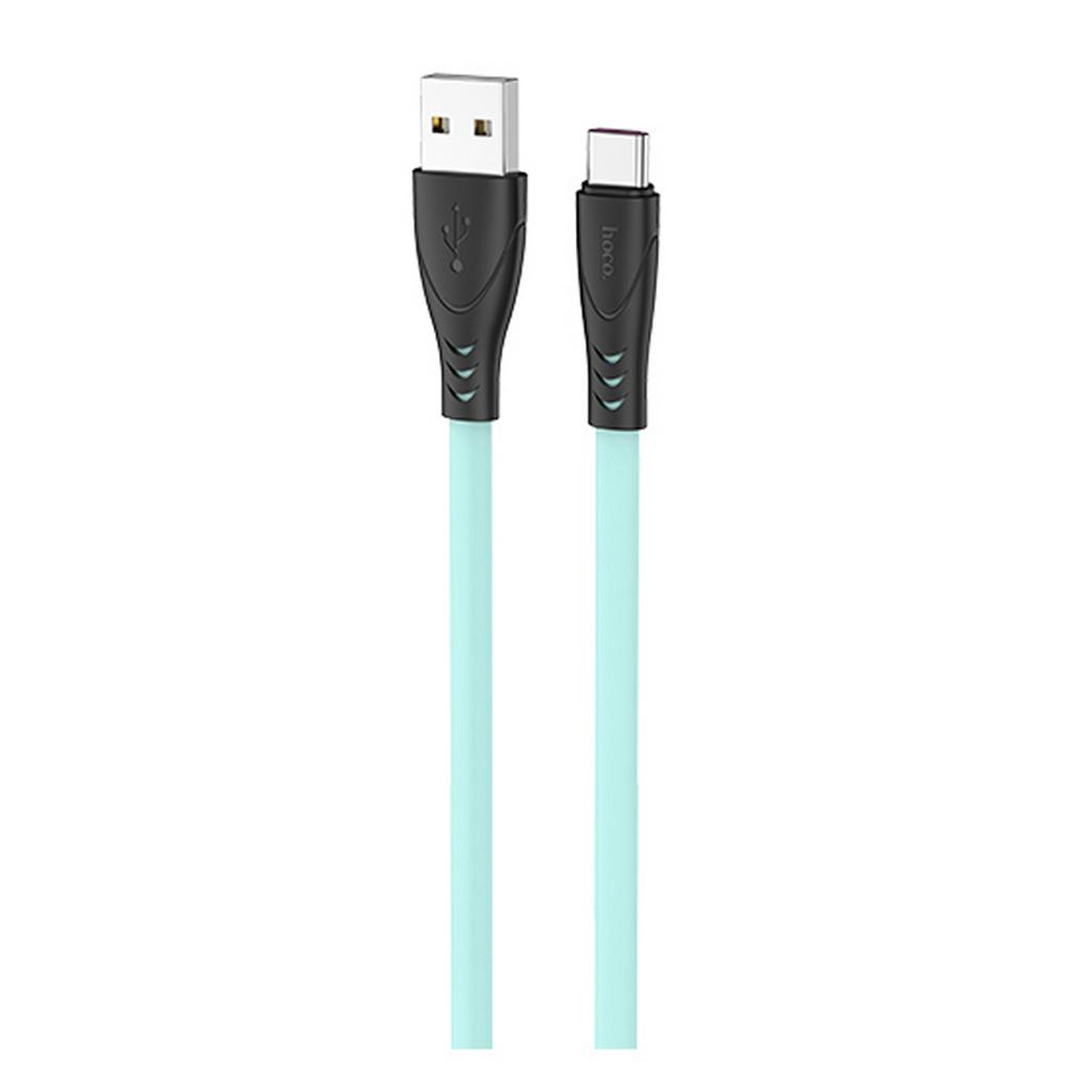 Καλώδιο σύνδεσης Hoco X42 USB σε USB-C 2.4A Fast Charging με Ανθεκτική Σιλικόνη 1m Πράσινο