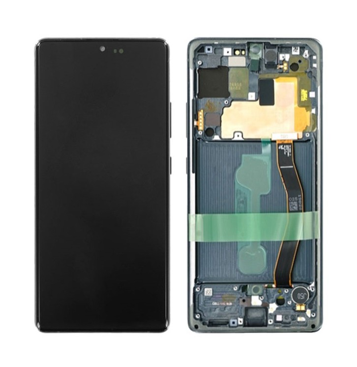 Γνήσια Οθόνη &amp; Μηχανισμός Αφής Samsung SM-G770F Galaxy S10 Lite Μαύρο GH82-21672A