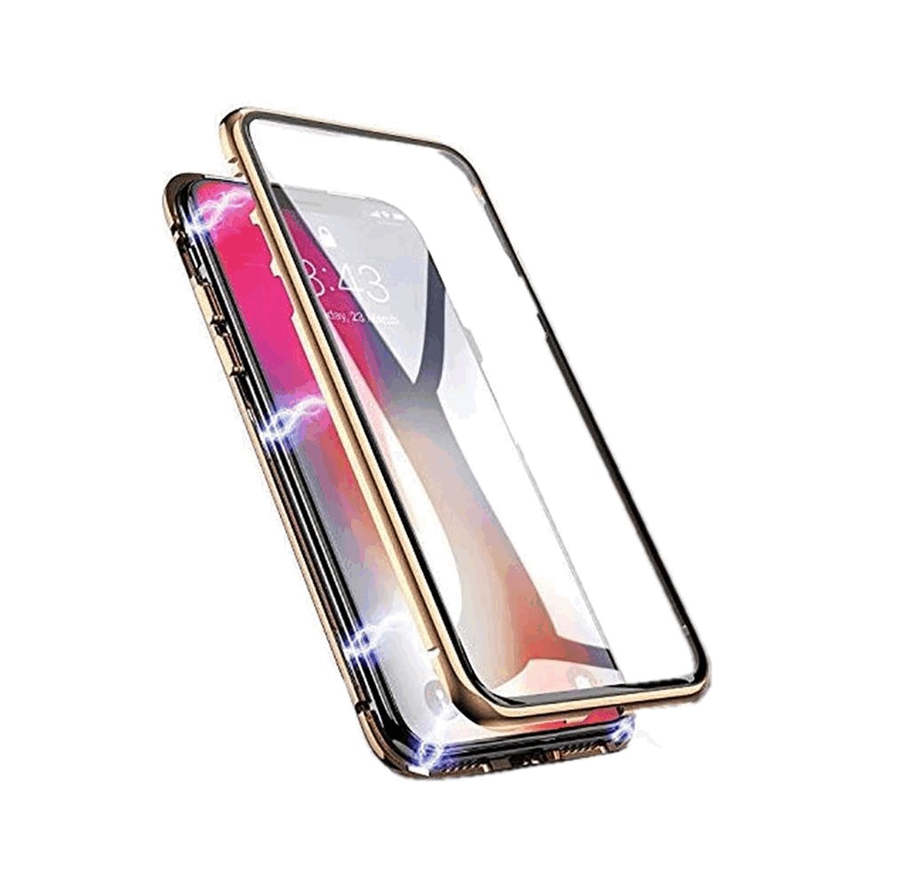 Θήκη Ancus 360 Full Cover Magnetic Metal για Apple iPhone 7 / 8 / SE (2020) Χρυσαφί