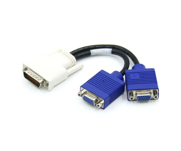 Καλώδιο Σύνδεσης Ancus Αρσενικό DVI σε 2 VGA Θηλυκά 20cm