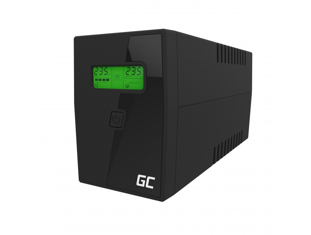 UPS Green Cell UPS01 LCD Micropower 600VA LCD 12V/7Ah 360W 2x Schuko 298 x 101 x 142 mm