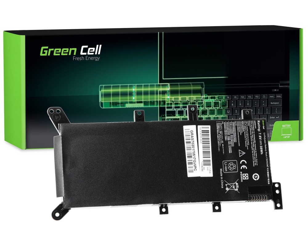 Μπαταρία Laptop Green Cell AS70 για Asus R556 R556L A555L F555L K555L X555L X555 / 7,6V 4400mAh