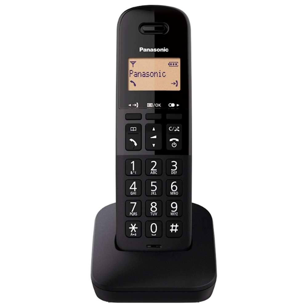 Ασύρματο Ψηφιακό Τηλέφωνο Panasonic KX-TGB610GRB Μαύρο με Πλήκτρο Αποκλεισμού Κλήσεων