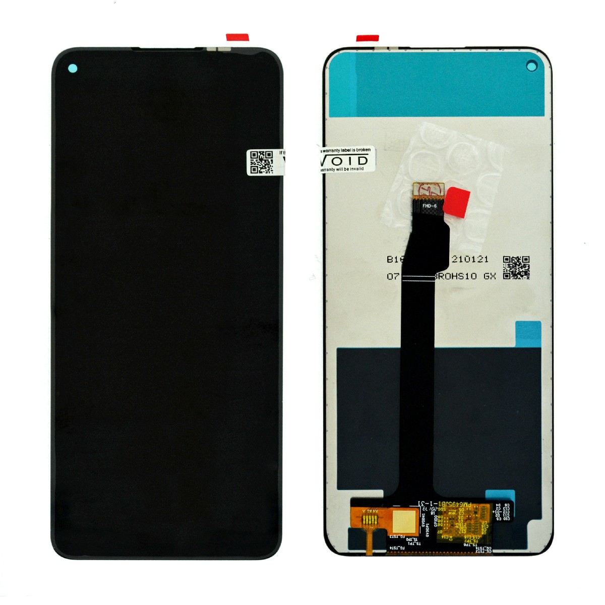 Οθόνη &amp; Μηχανισμός Αφής για Huawei P40 Lite 5G Μαύρο OEM Type A