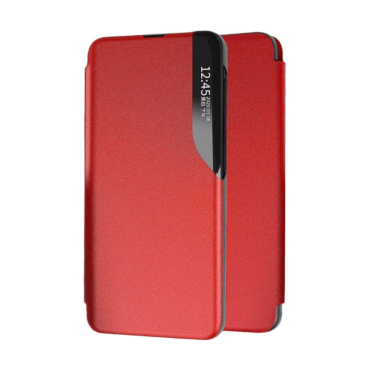 Θήκη Book Ancus Smart Flip για Apple iPhone 12 Mini TPU Κόκκινη