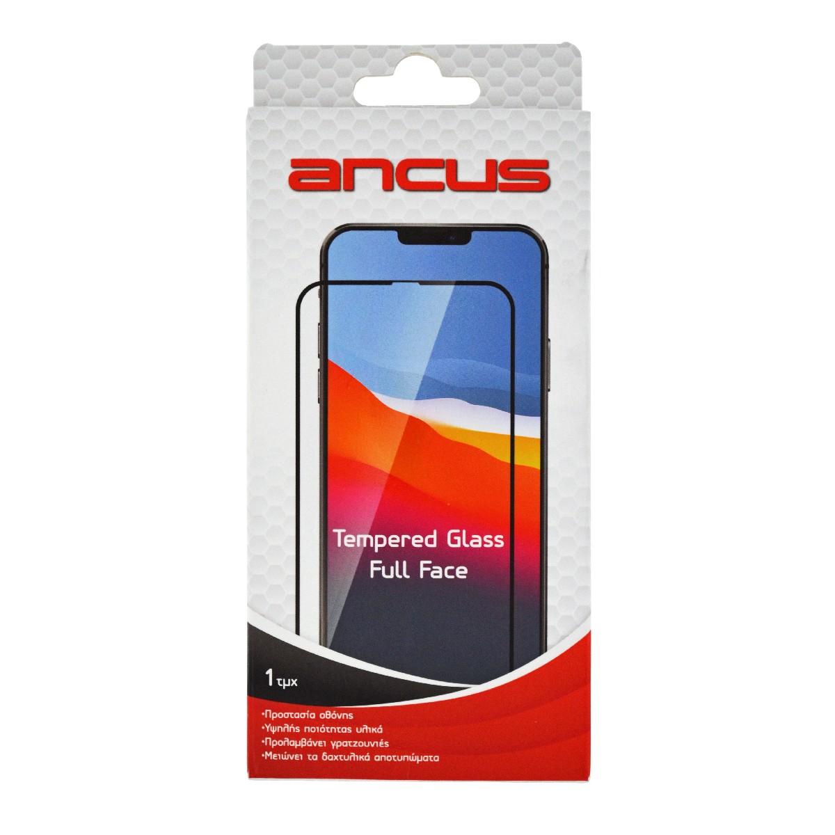 Tempered Glass Ancus Full Face Curved Series 9H Full Glue για Samsung SM-G973F Galaxy S10