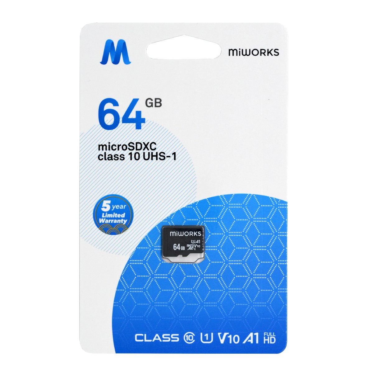 Κάρτα Μνήμης MiWorks MicroSDXC 64GB Class 10 UHS-I U1