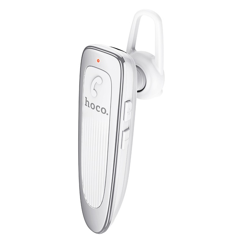 Wireless Headset Hoco E60 Brightness Business V.5.0 Λευκό με Πλήκτρο Ελέγχου και 10 Ώρες Ομιλίας
