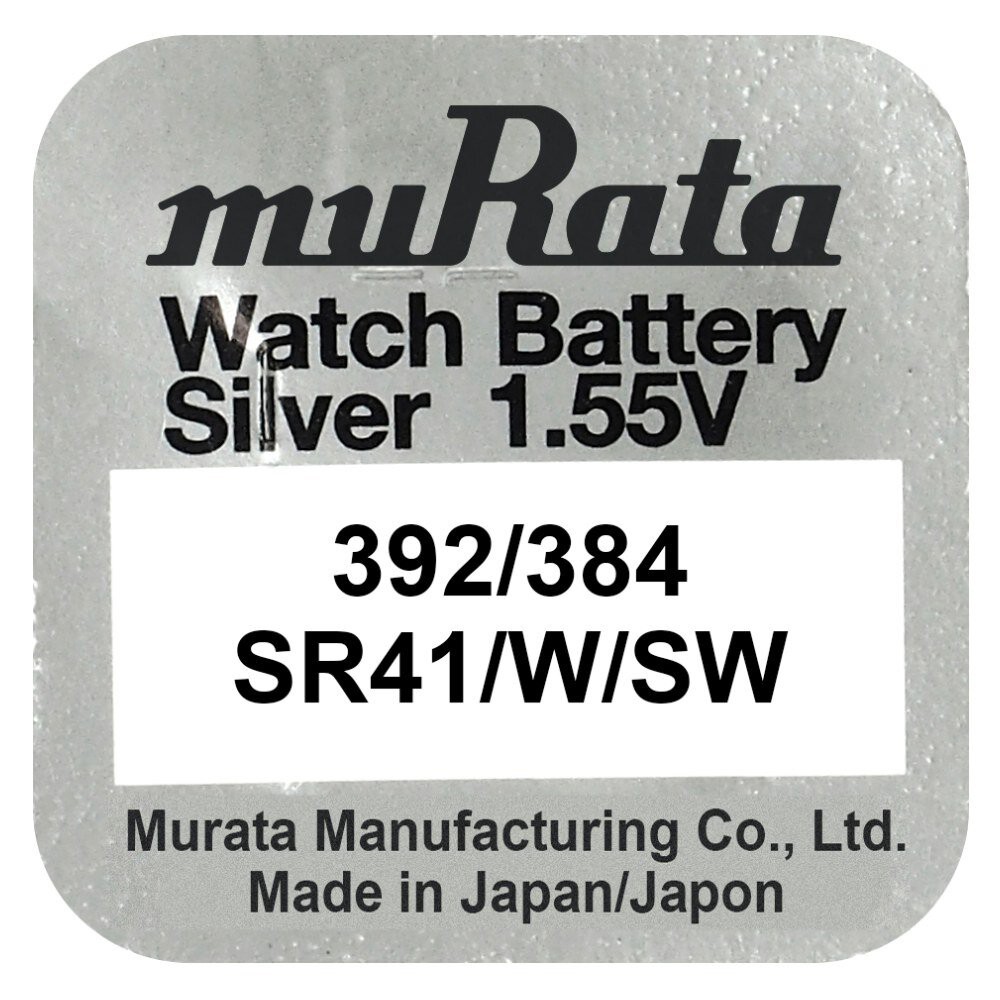 Buttoncell Murata 384-392 SR41SW-SR41W Τεμ. 1