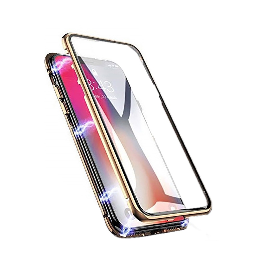 Θήκη Ancus 360 Full Cover Magnetic Metal για Apple iPhone 13 mini Χρυσαφί