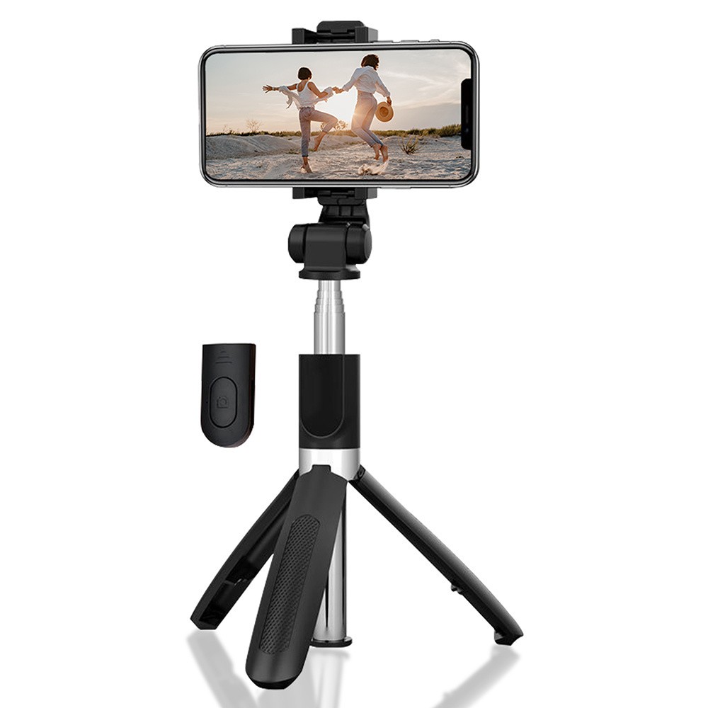 Selfie Stick Tripod Bluetooth Media-Tech MT5542 Πτυσσόμενο Τηλεχειριζόμενο Μαύρο  Μήκος Ανοίγματος 68cm