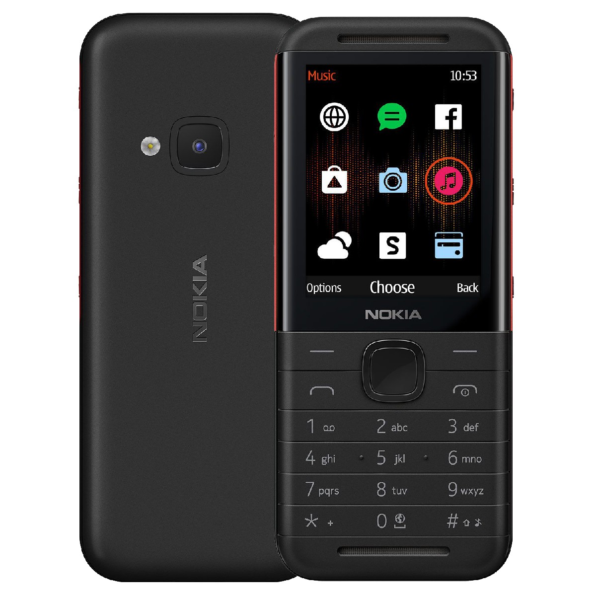 Nokia 5310 (2020) Dual Sim 2.4" Μαύρο Κόκκινο GR