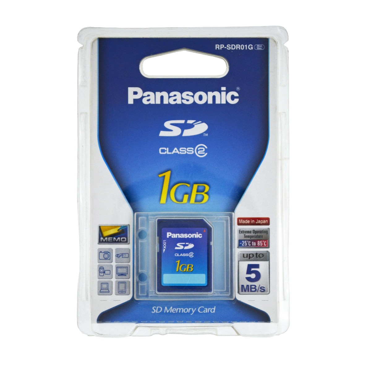 Κάρτα Μνήμης Panasonic RP-SDR01GE1A SD 1GB Class 2