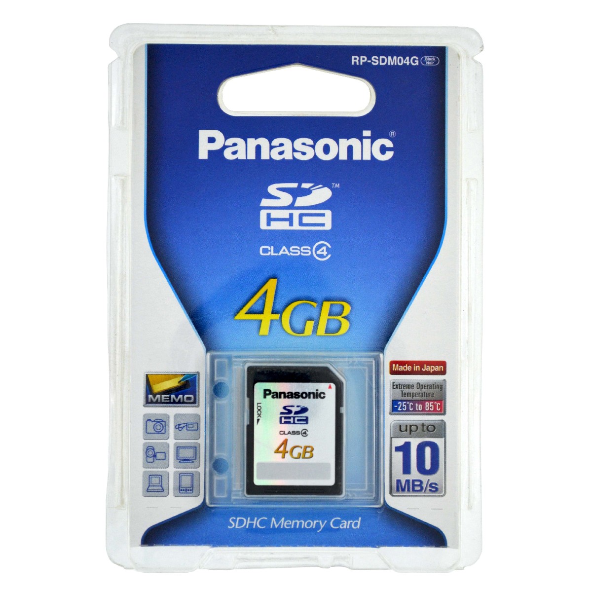Κάρτα Μνήμης Panasonic RP-SDM04GE1K SD 4GB Class 4 SDHC