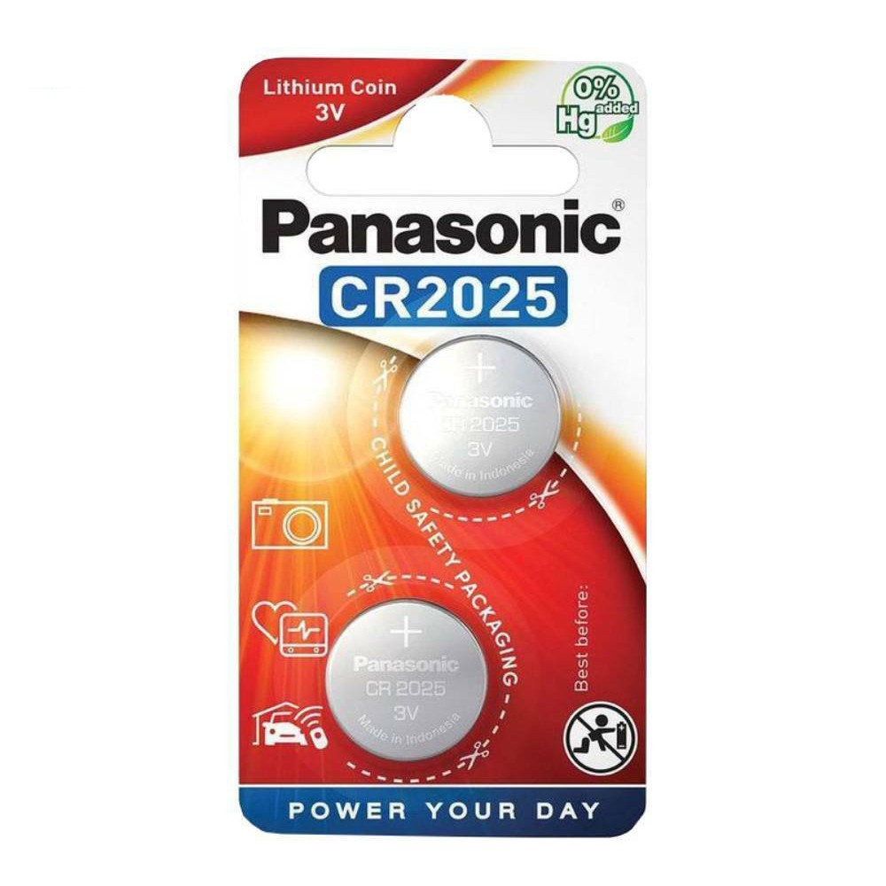 Buttoncell Panasonic CR2025 3V Τεμ. 2