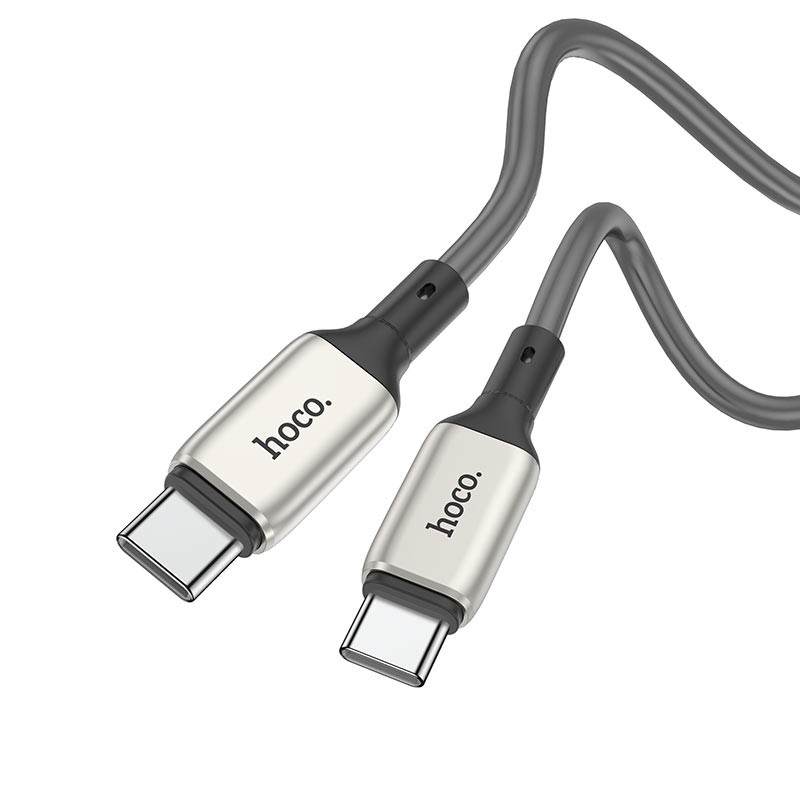 Καλώδιο σύνδεσης Hoco X66 Howdy PD 60W USB-C σε USB-C 3.0A Γκρι 1m