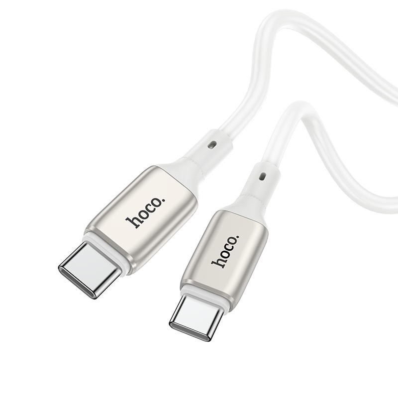 Καλώδιο σύνδεσης Hoco X66 Howdy PD 60W USB-C σε USB-C 3.0A 1m Λευκό
