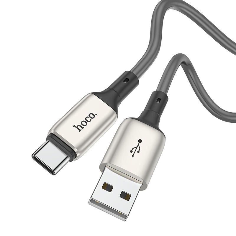 Καλώδιο σύνδεσης Hoco X66 Howdy USB σε USB-C 2.4A Γκρι 1m