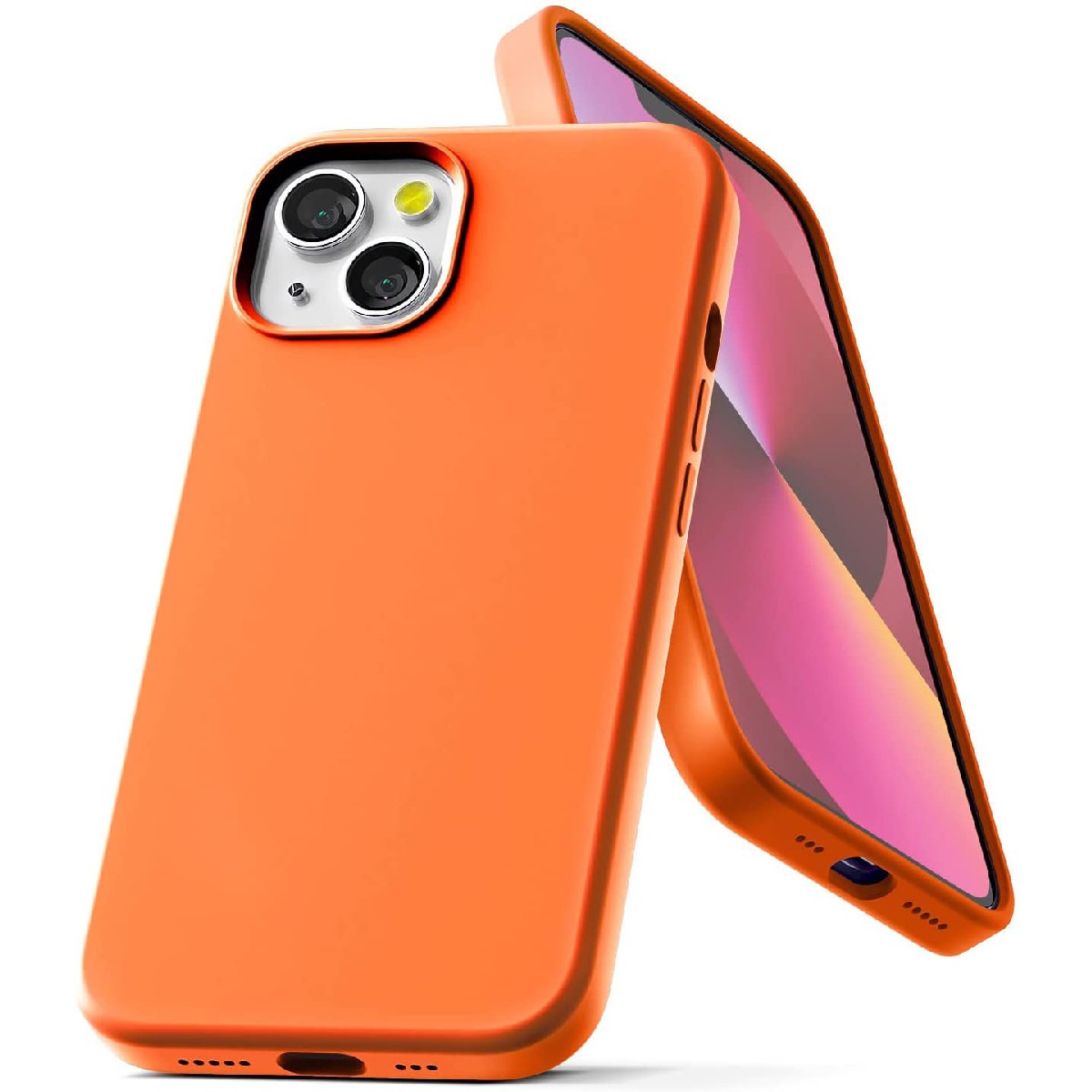 Θήκη Goospery Silicone για Apple iPhone 13 Mini Πορτοκαλί